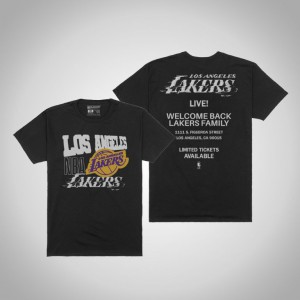 Los Angeles Lakers BR x NBA Playoffs 2021 Welcome Back Unisex 2021 NBA Playoffs T-Shirt - Black 298128-534