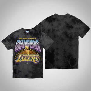 Los Angeles Lakers Streaker Vintage Tubular Playoff Limited Men's Kings Of The Court T-Shirt - Black 417497-773