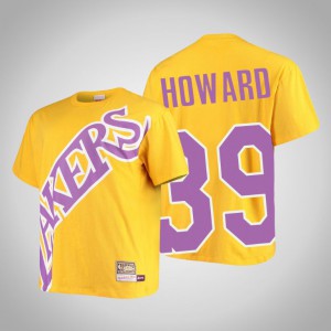 Dwight Howard Los Angeles Lakers HWC Men's #39 Big Face T-Shirt - Gold 799209-784