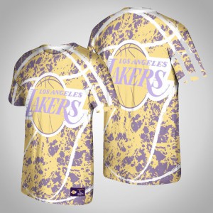 Los Angeles Lakers Hardwood Classics Men's Jumbotron T-Shirt - Gold 973998-429