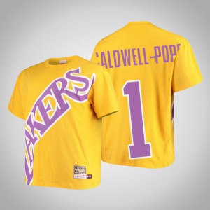 Kentavious Caldwell-Pope Los Angeles Lakers HWC Men's #1 Big Face T-Shirt - Gold 223834-403