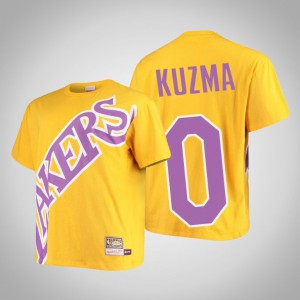 Kyle Kuzma Los Angeles Lakers HWC Men's #0 Big Face T-Shirt - Gold 869941-848