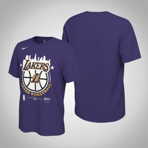 Los Angeles Lakers City DNA Men's 2021 NBA Playoffs T-Shirt - Purple 287994-604