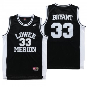 Kobe Bryant Los Angeles Lakers Lower Merion High School Men's #33 Fashion Jersey - Black 965231-869