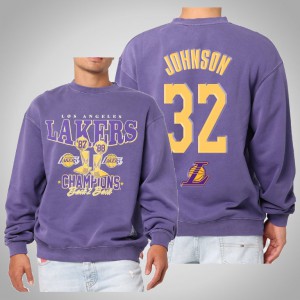 Magic Johnson Los Angeles Lakers 2021 Champs Trophy Men's Vintage Sweatshirt - Purple 800600-599
