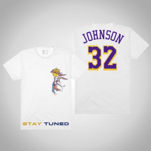 Magic Johnson Los Angeles Lakers Tune Squad Men's Space Jam x NBA T-Shirt - White 925104-448