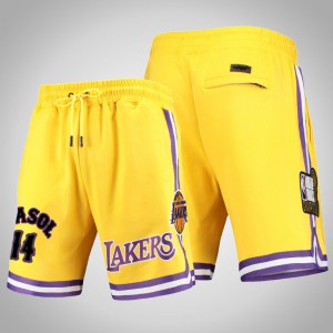 Marc Gasol Los Angeles Lakers Basketball Men's #14 Pro Standard Shorts - Gold 941614-139