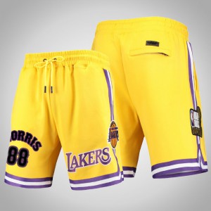 Markieff Morris Los Angeles Lakers Basketball Men's #88 Pro Standard Shorts - Gold 723362-975