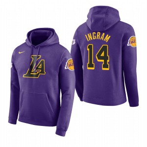 Brandon Ingram Los Angeles Lakers 2018 Edition Men's #14 City Hoodie - Purple 560765-907