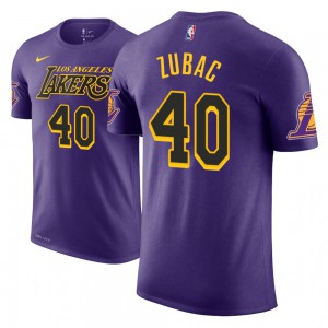 Ivica Zubac Los Angeles Lakers Edition Name & Number Men's #40 City T-Shirt - Purple 551056-960