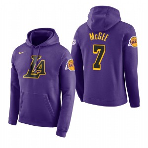JaVale McGee Los Angeles Lakers 2018 Edition Men's #7 City Hoodie - Purple 135679-201