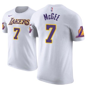 JaVale McGee Los Angeles Lakers 2018-19 Name & Number Men's #7 Association T-Shirt - White 945744-182