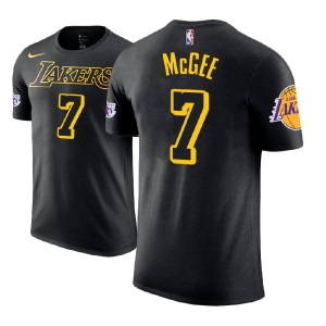 JaVale McGee Los Angeles Lakers 2018-19 Edition Name & Number Men's #7 City T-Shirt - BLack 404949-554