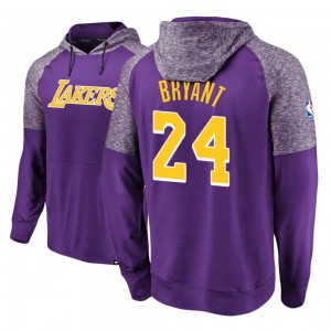Kobe Bryant Los Angeles Lakers Raglan Pullover Men's #24 Made to Move Hoodie - Purple 342930-596