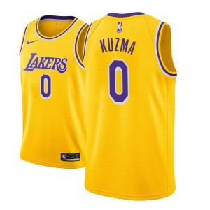 Kyle Kuzma Los Angeles Lakers 2018-19 Edition Men's #0 Icon Jersey - Gold 143583-427