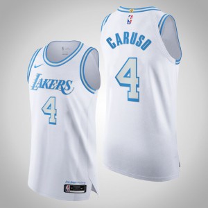 Alex Caruso Los Angeles Lakers 2020-21 Authentic Legacy of Lore Men's #4 City Jersey - White 576946-176