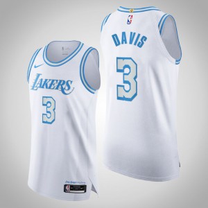 Anthony Davis Los Angeles Lakers 2020-21 Authentic Legacy of Lore Men's #3 City Jersey - White 705141-685