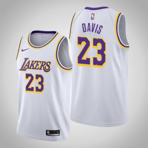 Anthony Davis Los Angeles Lakers 2021-22 Trade Numbers Men's #23 Association Jersey - White 139370-964