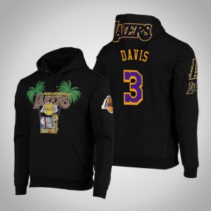 Anthony Davis Los Angeles Lakers Palm Pullover Men's 2020 NBA Finals Champions Hoodie - Black 278712-255