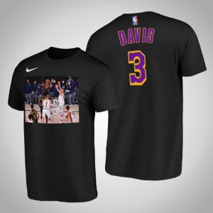 Anthony Davis Los Angeles Lakers Game winning buzzer beater 2020 G2 Lakers Men's #3 Player Graphic T-Shirt - Black 703404-624