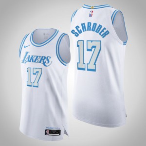 Dennis Schroder Los Angeles Lakers 2020-21 Authentic Legacy of Lore Men's #17 City Jersey - White 543680-762