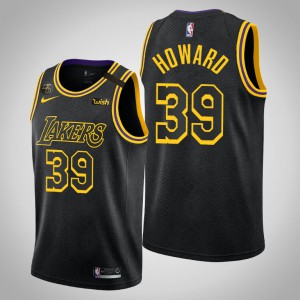 Dwight Howard Los Angeles Lakers 2020 Playoffs Edition Kobe Tribute Men's #39 Lakers Mamba Edition Jersey - Black 801214-291