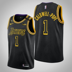 Kentavious Caldwell-Pope Los Angeles Lakers 2020 Playoffs Edition Kobe Tribute Men's #1 Lakers Mamba Edition Jersey - Black 899167-951