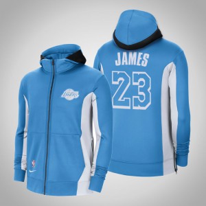 LeBron James Los Angeles Lakers Edition Showtime Full-Zip Men's #23 City Hoodie - Blue 174073-319