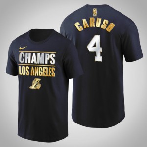 Alex Caruso Los Angeles Lakers Men's #4 2020 Pacific Division Champs Limited Edition T-Shirt - Navy 227964-889
