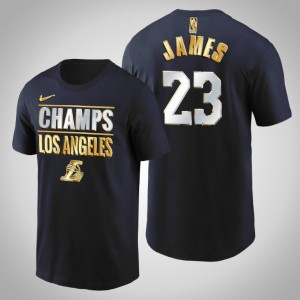 LeBron James Los Angeles Lakers Men's #23 2020 Pacific Division Champs Limited Edition T-Shirt - Navy 616899-889