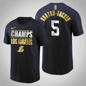 Talen Horton-Tucker Los Angeles Lakers Men's #5 2020 Pacific Division Champs Limited Edition T-Shirt - Navy 909553-936