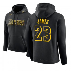 LeBron James Los Angeles Lakers Edition Men's #23 City Hoodie - Black 832260-983