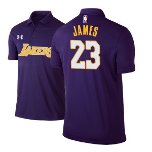 LeBron James Los Angeles Lakers Player Performance Men's #23 Statement Polo - Purple 620490-524