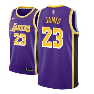 Lebron James Los Angeles Lakers 2018-19 Men's #23 Statement Jersey - Purple 350250-689