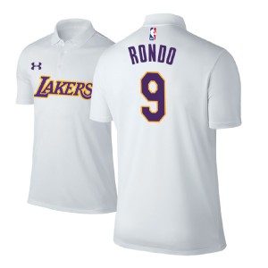 Rajon Rondo Los Angeles Lakers Player Performance Men's #9 Association Polo - White 653936-719