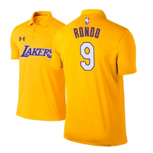Rajon Rondo Los Angeles Lakers Edition Player Performance Men's #9 Icon Polo - Gold 939310-354