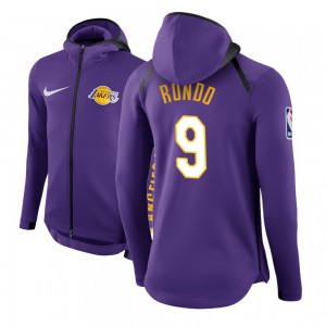 Rajon Rondo Los Angeles Lakers Therma Flex Men's #9 Showtime Hoodie - Purple 677600-390