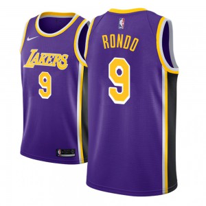 Rajon Rondo Los Angeles Lakers 2018-19 Men's #9 Statement Jersey - Purple 516964-848