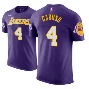 Alex Caruso Los Angeles Lakers Name & Number Player Men's #4 Statement T-Shirt - Purple 809292-507