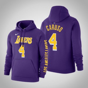 Alex Caruso Los Angeles Lakers 2020 Season Pullover Men's #4 Statement Hoodie - Purple 339485-413