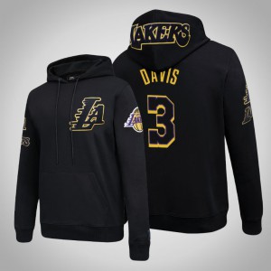 Anthony Davis Los Angeles Lakers Chenille Pullover Men's #3 Pro Standard Hoodie - Black 720390-943
