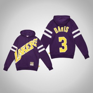 Anthony Davis Los Angeles Lakers 2.0 Fleece Men's #3 Big Face Hoodie - Purple 542047-645