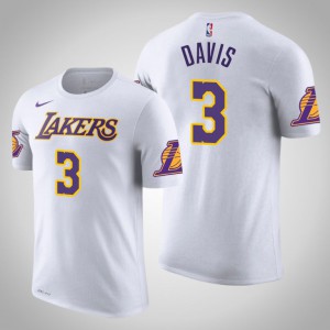 Anthony Davis Los Angeles Lakers Name & Number Men's #3 Association T-Shirt - White 400910-137