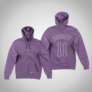 Avery Bradley Los Angeles Lakers Pullover Men's #11 Washed Out Hoodie - Purple 891676-265