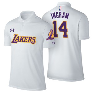 Brandon Ingram Los Angeles Lakers Player Performance Men's #14 Association Polo - White 667294-535