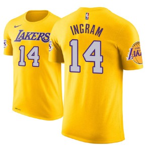 Brandon Ingram Los Angeles Lakers Edition Name & Number Player Men's #14 Icon T-Shirt - Gold 228428-313