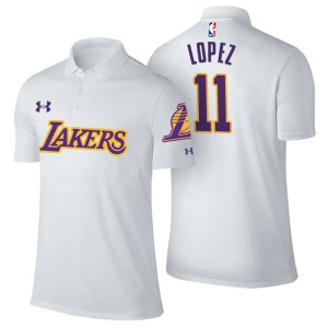 Brook Lopez Los Angeles Lakers Player Performance Men's #11 Association Polo - White 552774-656