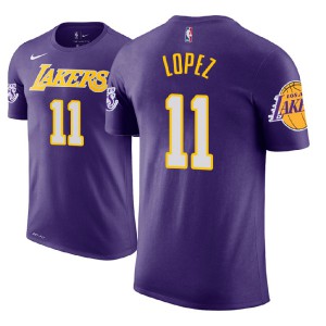 Brook Lopez Los Angeles Lakers Name & Number Player Men's #11 Statement T-Shirt - Purple 431052-505