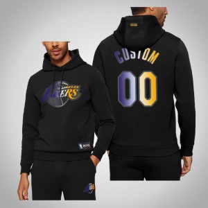 Custom Los Angeles Lakers Bounce Pullover Men's #00 NBA x Hugo Boss Hoodie - Black 142685-747