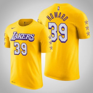 Dwight Howard Los Angeles Lakers 2020 Season Name & Number Men's #39 City T-Shirt - Gold 550145-740